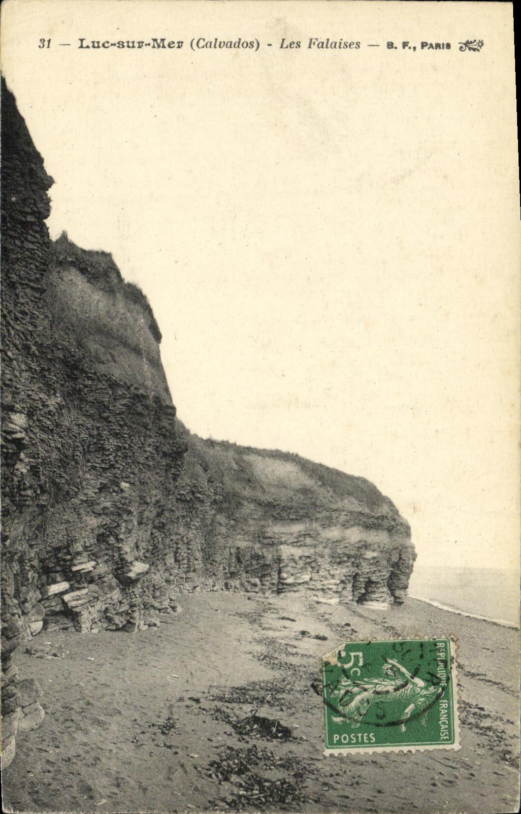 Luc-sur-Mer (Calvados) — Les Falaises — B.F., Paris