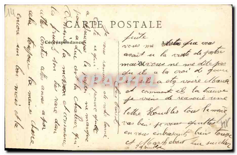 Luc-sur-Mer (Calvados) — Les Falaises — B.F., Paris — Rückseite