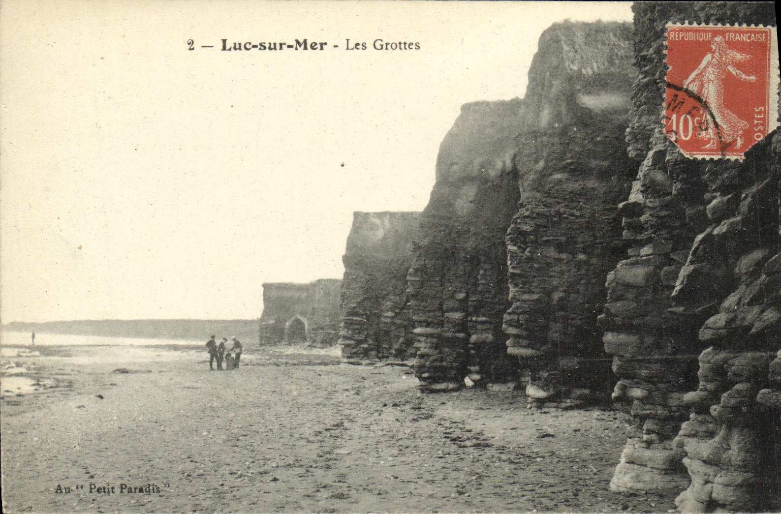 CPA Luc Sur Mer Les Grottes
