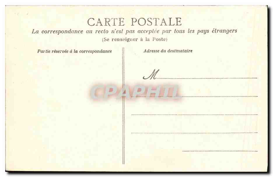 CPA Luc Sur Mer Chateau de Mathon — Rückseite