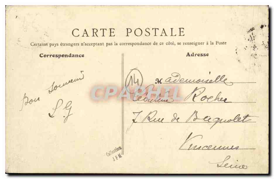 Lue-sur-Mer - Sous la Falaise — Petit Paradis — éditeur inconnu, n° 30 — Verso