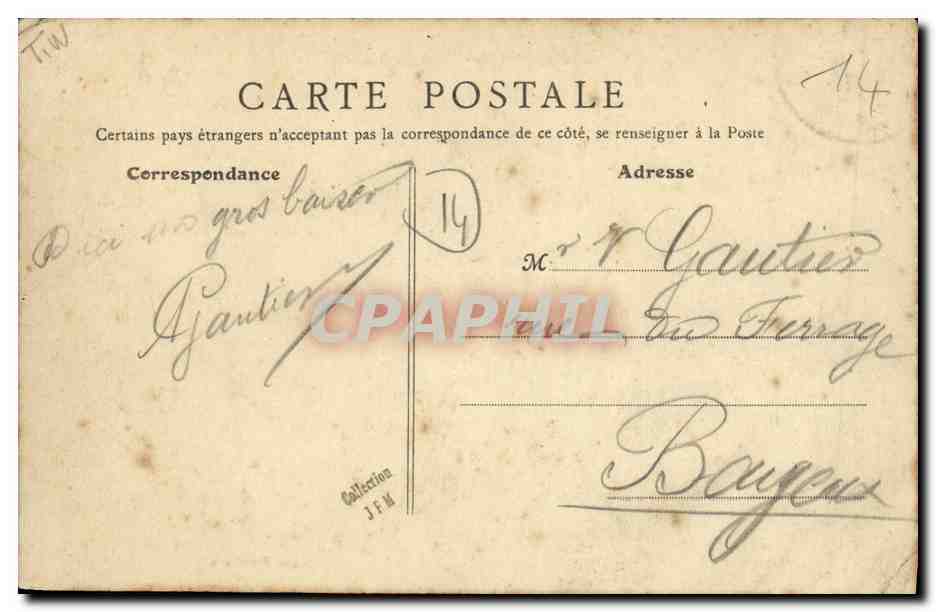 CPA Luc Sur Mer Dans les Rochers — Verso