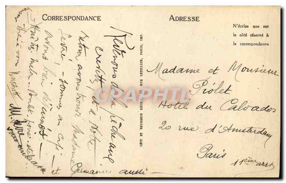 Luc-sur-Mer — Les Falaises — LL Calvados — Verso