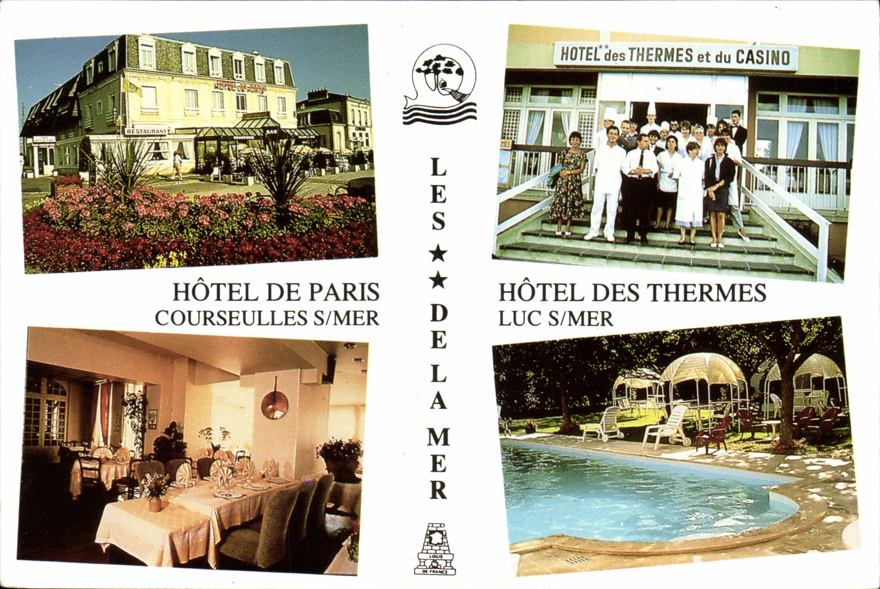 CPM Luc Sur Mer les Hotel Restaurant Laurence Leparfait Rue Guynemer 