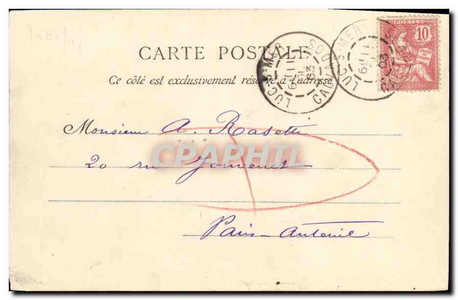 CPA Luc Sur Mer Hotels Belle Plage — Verso