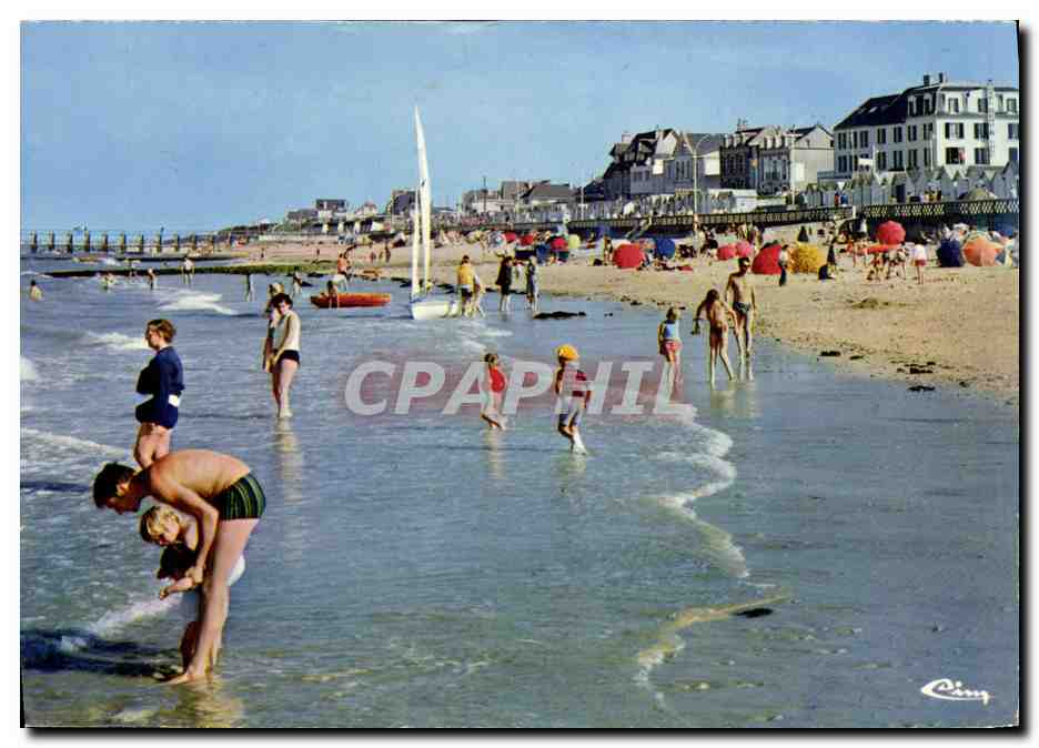 CPM Luc Sur Mer La plage La jetee