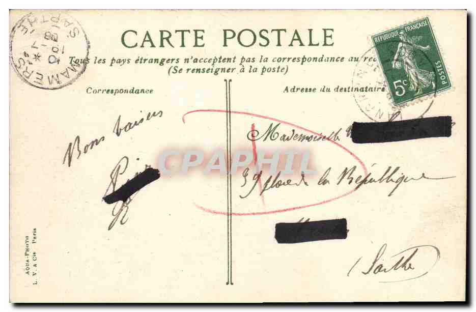 CPA Luc Sur Mer La Plage et le Bain Enfants — Verso