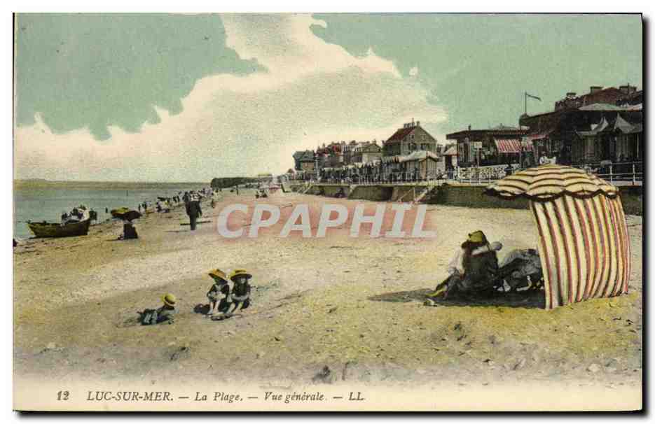 CPA Luc Sur Mer La Plage Vue Generale