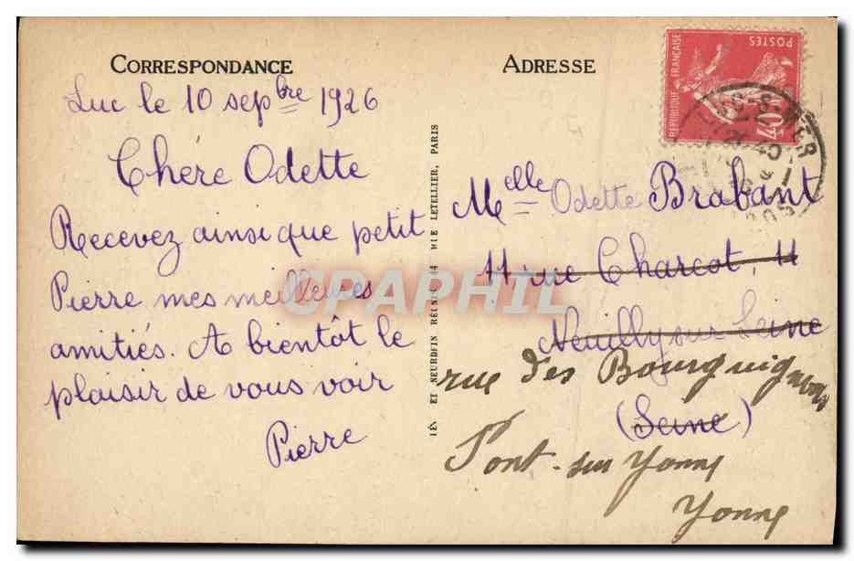 CPA Luc Sur Mer La Plage  — Verso