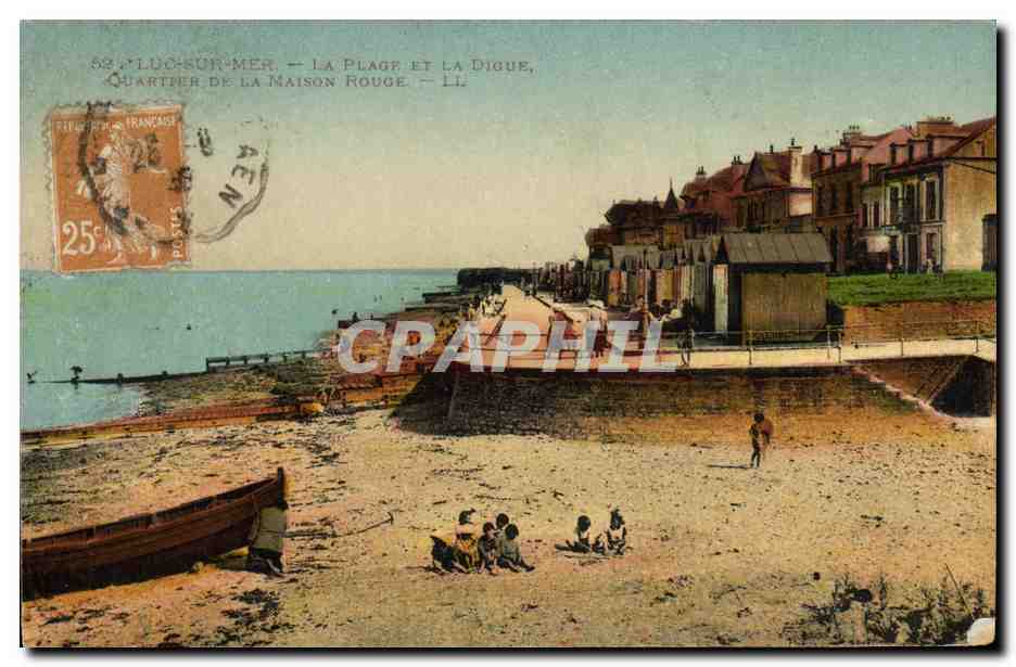 Louvigny-sur-Mer — La Plage et la Digue, Quartier de la Maison Rouge — LL