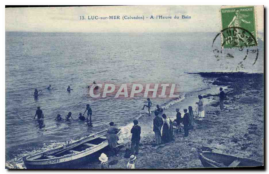 CPA Luc Sur Mer A l heure du bain 