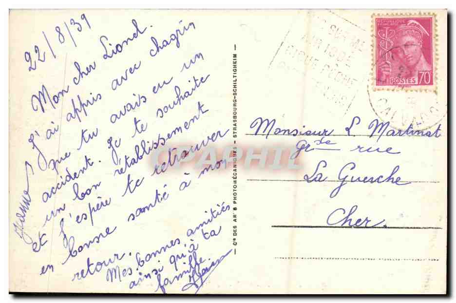 CPA Luc Sur Mer La Plage a l Heure du Bain — Verso