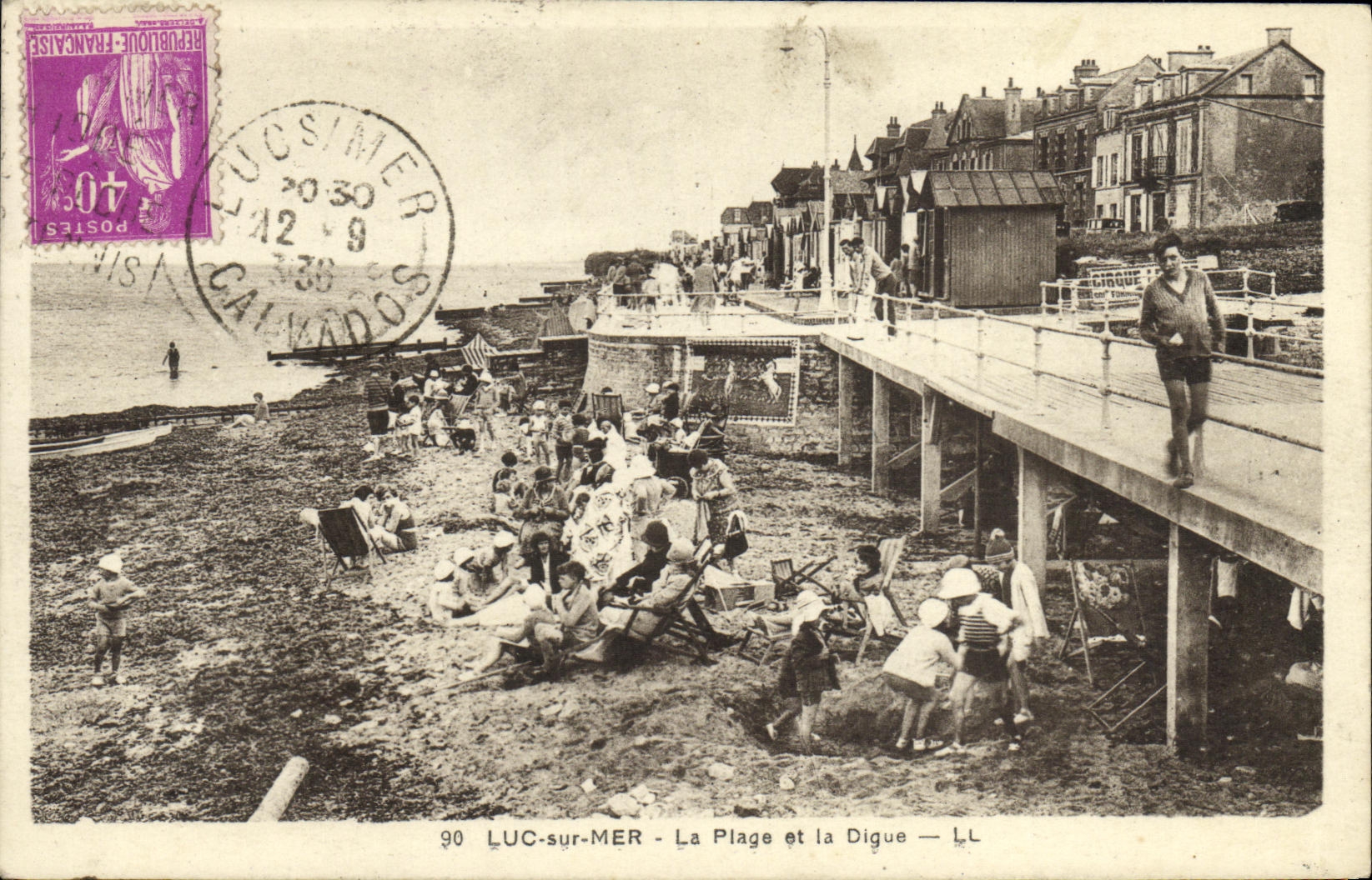 CPA Luc Sur Mer La Plage et la Digue