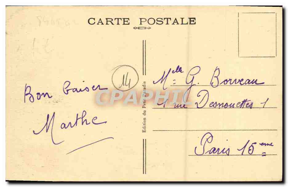 CPA Luc Sur Mer La Plage — Verso