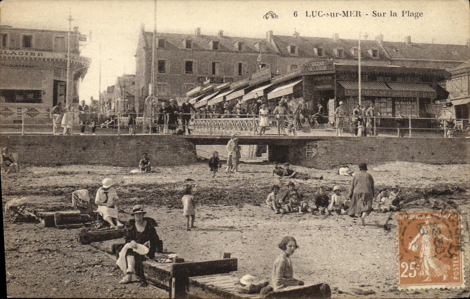 CPA Luc Sur Mer Sur la Plage 