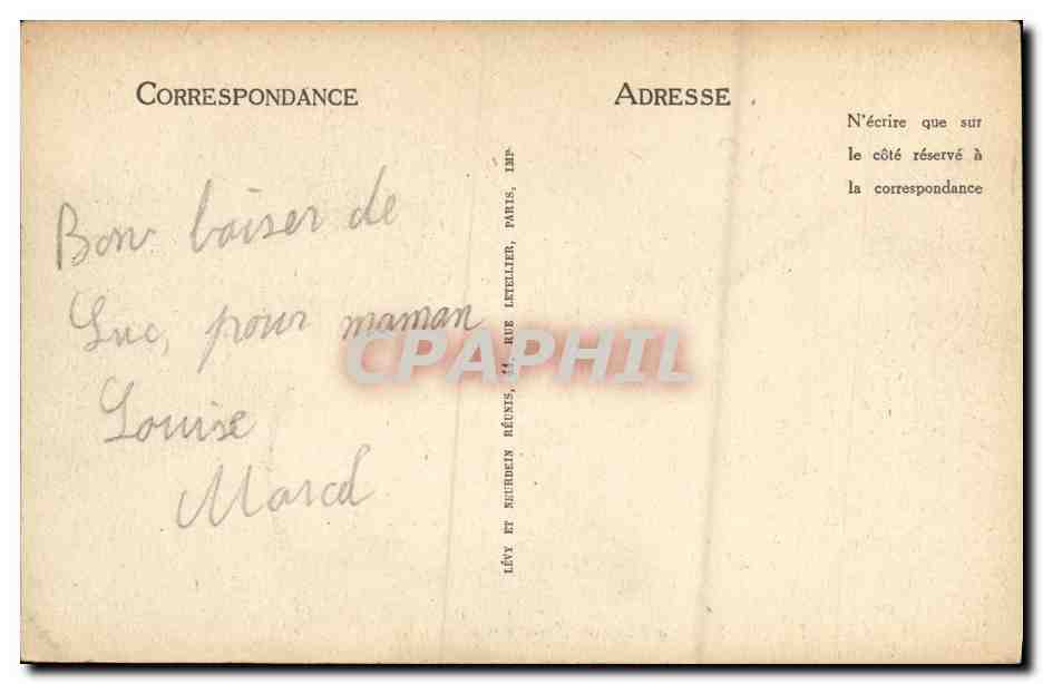 CPA Luc Sur Mer La Plage Maree Basse Enfants — Verso