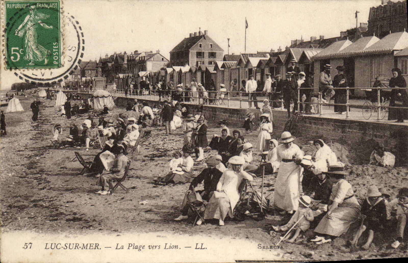 CPA Luc Sur Mer La Plage vers Lion