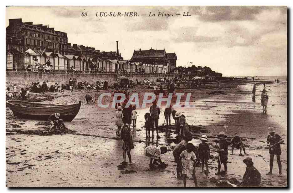CPA Luc Sur Mer La Plage Enfants
