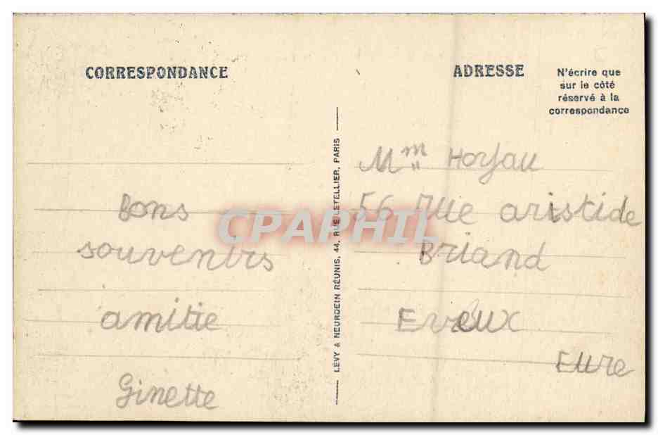 CPA Luc Sur Mer La Plage et le Bain — Verso