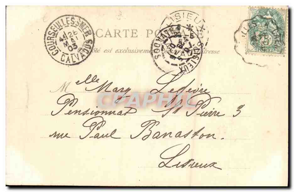 CPA Luc Sur Mer L Heure du Bain — Verso