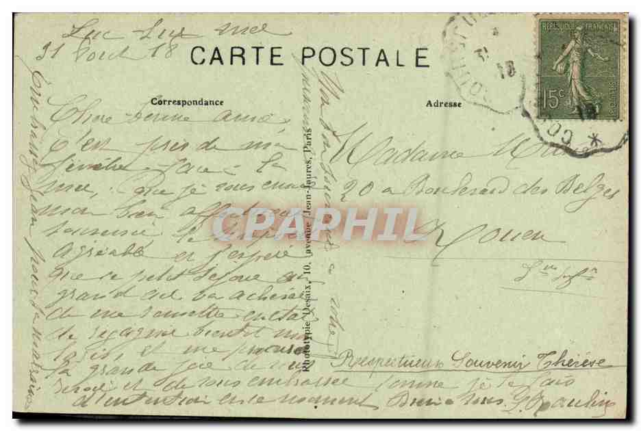 CPA Luc Sur Mer Vue Sur La Plage — Rückseite
