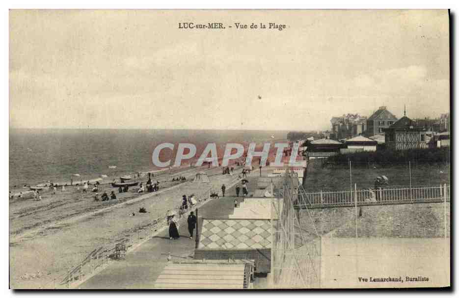 CPA Luc Sur Mer Vue de La Plage
