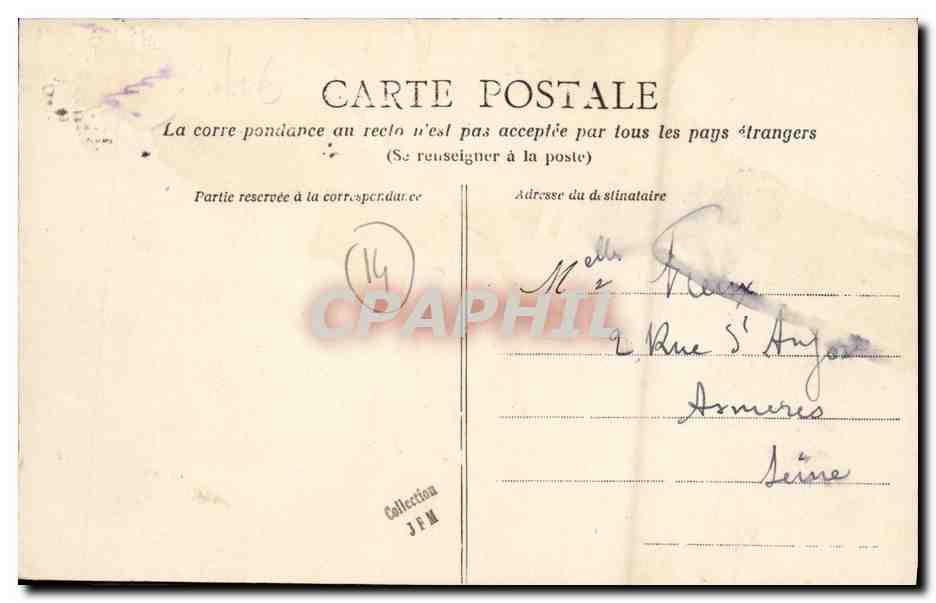 CPA Luc Sur Mer La Plage et le Digue a Maree Haute — Verso