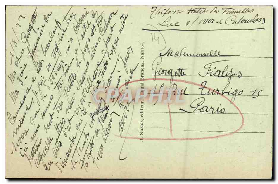 LUC-sur-MER (Calvados) - La Plage - Vue générale — Bazar Ed. Tellier, n°12 — Rückseite