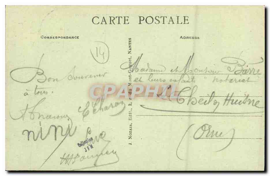 CPA Luc Sur Mer La Peche aux Crabes — Verso