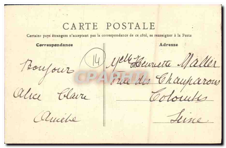 CPA Luc Sur Mer Femme et enfants — Verso
