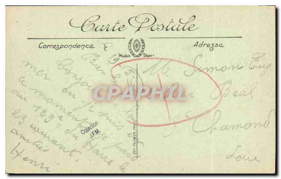 CPA Luc Sur Mer Sur la Plage — Verso