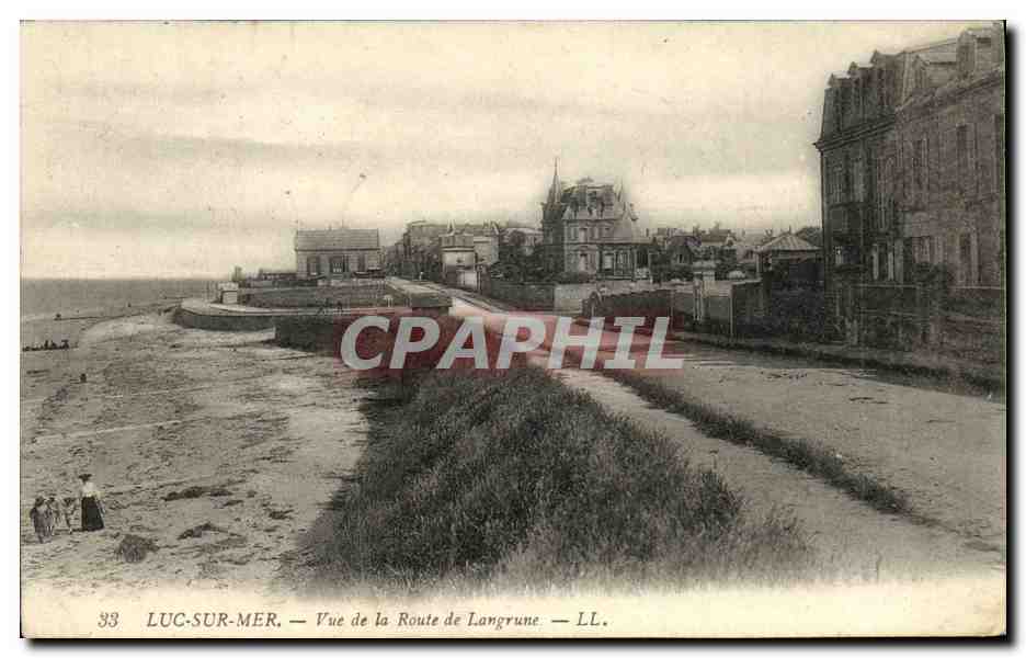 Luc-sur-Mer — Vue de la Route de Langrune — LL. n°33