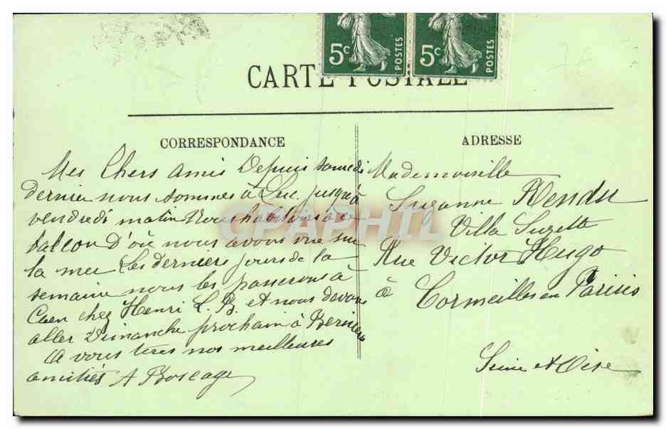 CPA Luc Sur Mer La Rue de Mer — Verso