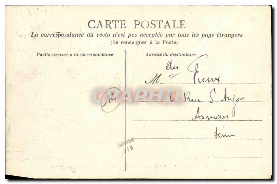 CPA Lac Sur Mer Rue du Grand orient Annexe du Petit Enfer — Verso