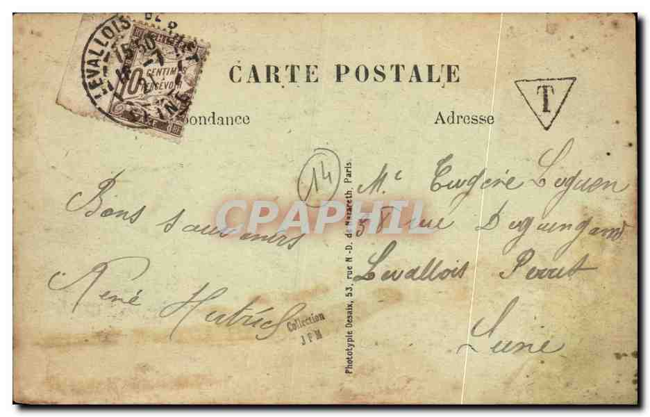 CPA Luc Sur Mer Rue Belle Plage — Verso