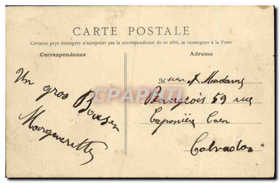 CPA Luc Sur Mer Vers Langrune Montmartre Automobile — Rückseite