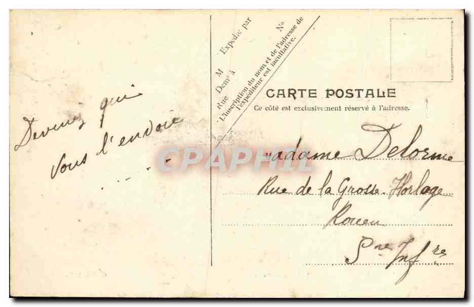 CPA Luc Sur Mer Rue Gambetta Hotel Belle plage  — Rückseite