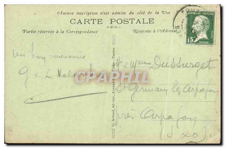 CPA Luc Sur Mer Rue du Grand Orient A Droite le Jardin  — Verso