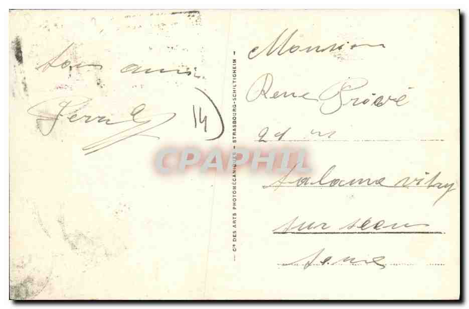 CPA Luc Sur Mer Rue de la Mer — Verso