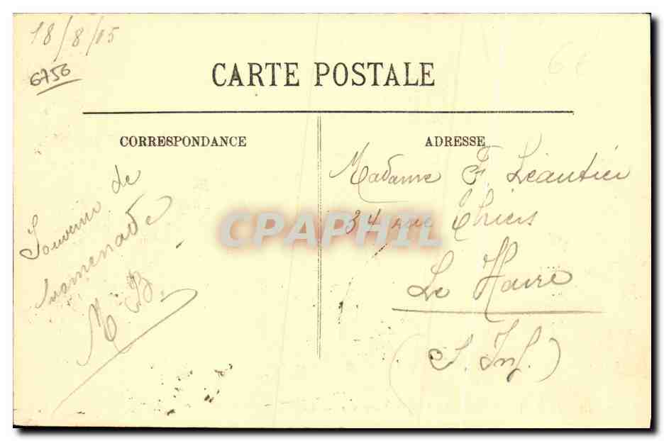CPA Luc Sur Mer La Route de Langrune — Verso