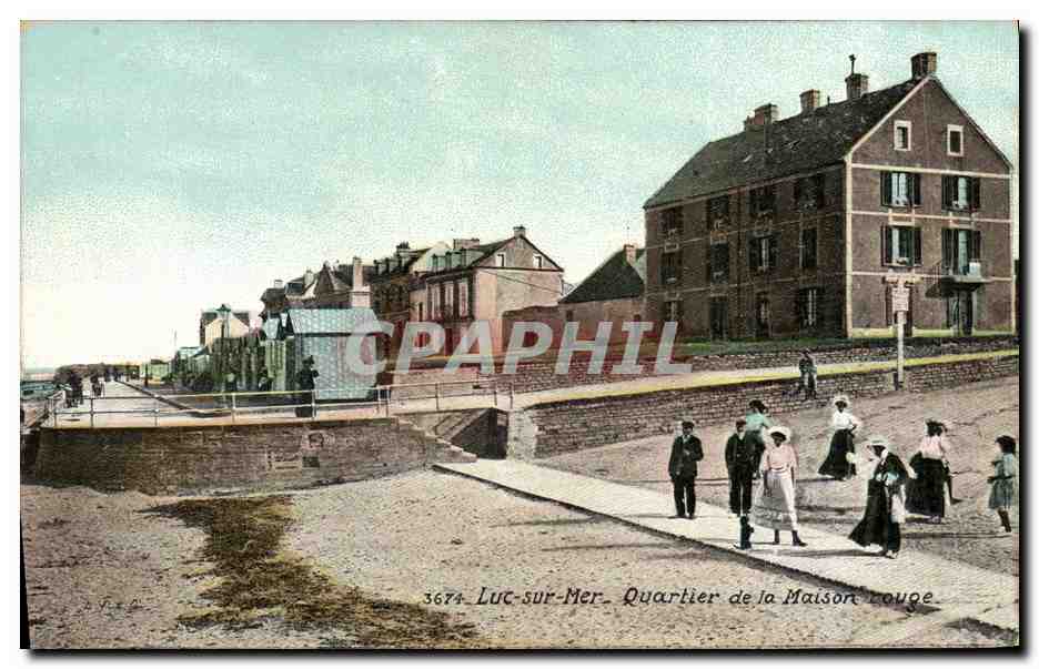 CPA Luc Sur Mer Quartier de la maison rouge 