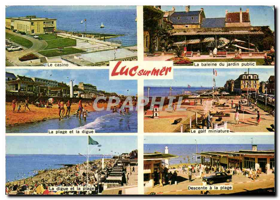 CPM Luc Sur Mer Golf Plaeg Digue Baleine