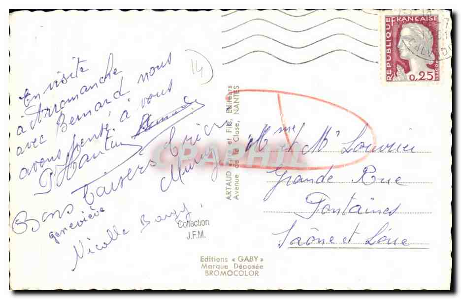 CPM Luc Sur Mer Baleine  — Verso