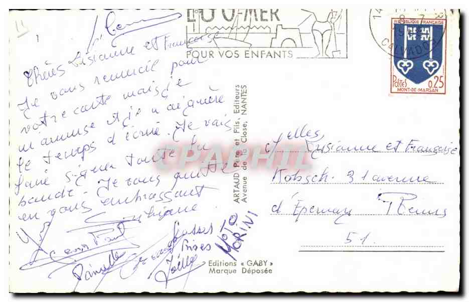 CPM Luc Sur Mer Baleine CAsino — Verso