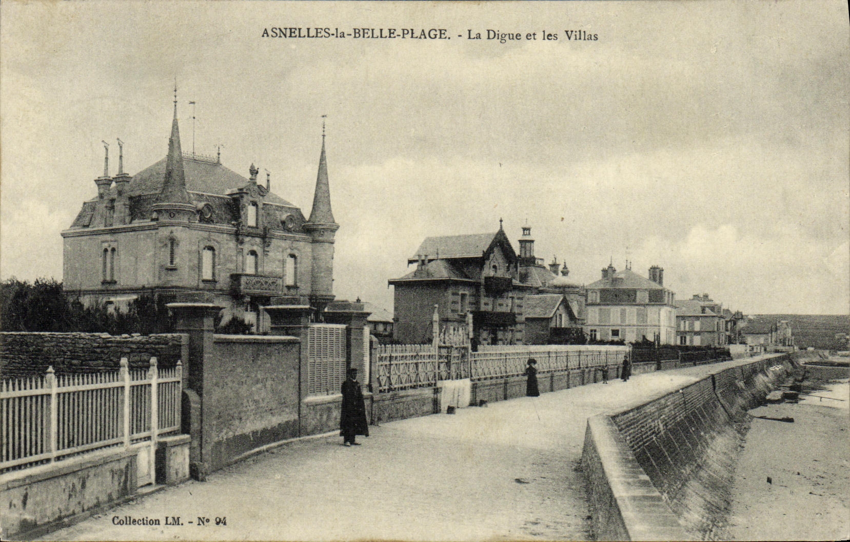 Asnelles-la-Belle-Plage — Die Digue und die Villen — Sammlung LM, Nr. 94
