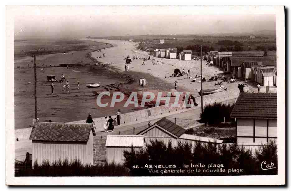 Asnelles — la belle plage — Vue générale de la nouvelle plage — Cap