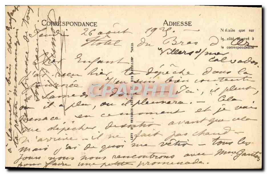 Env. de VILLERS-SUR-MER - Les Palais d'Auberville - LL — Verso