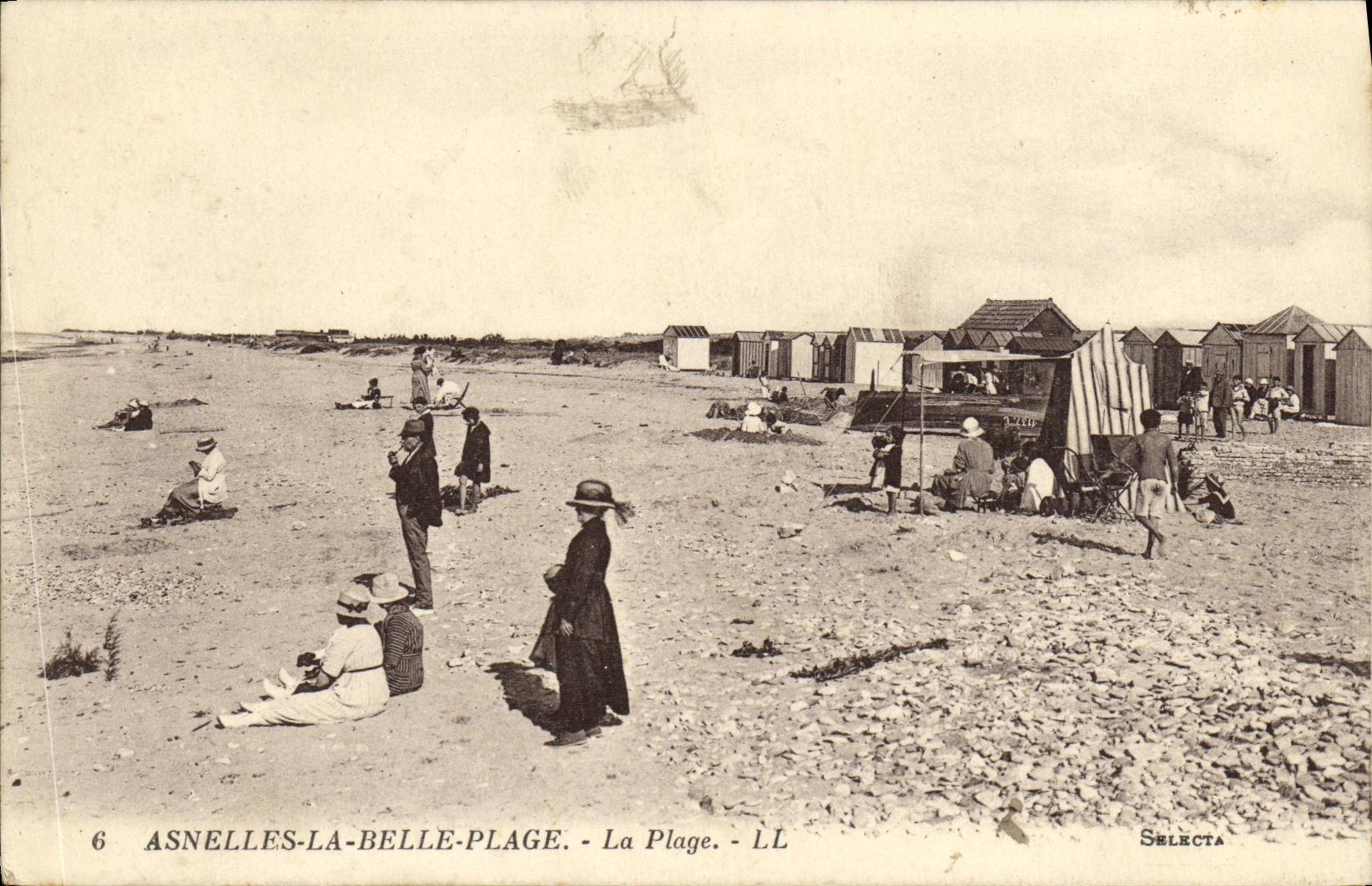 CPA Asnelles La Belle Plage La Plage