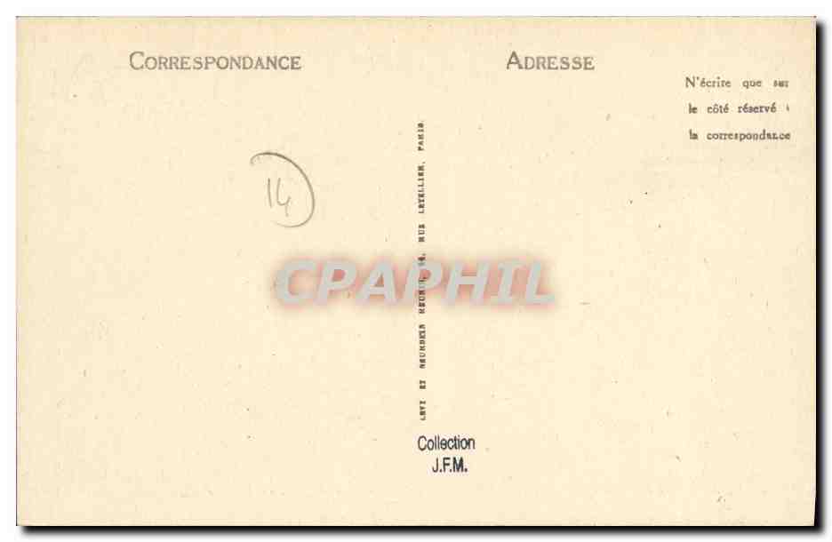 Asnelles-la-Belle-Plage — Die Villen an der Digue, die Schönere Plage — Édition Médulien Lefèvre — Rückseite