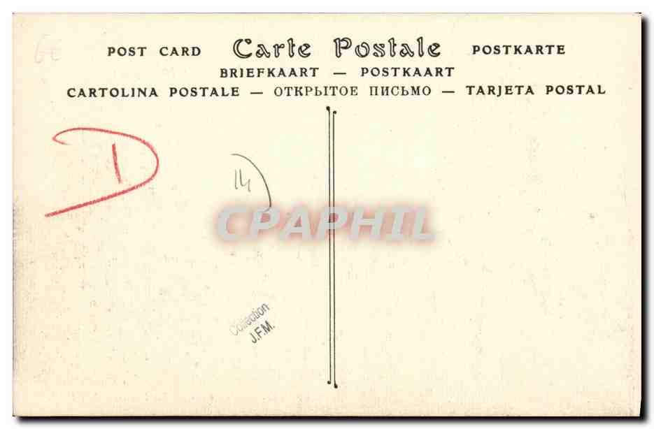 CPA Asnelles La Digue — Rückseite